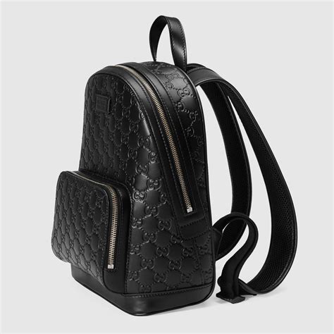 gucci leather backpack|Gucci signature leather backpack.